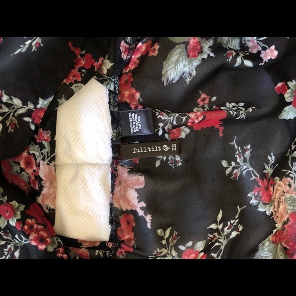 Floral Chiffon Tank Top Tie Back - Picture 5 of 5